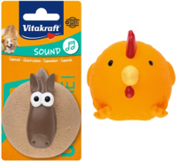 Vitakraft Rubber Squeaky Ball Chicken - 8 cm - Hugo & Pedro